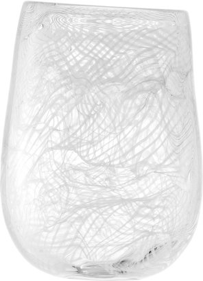 LSA International Cotton vase height 23cm in white