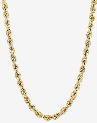 Fine Jewelry 10K Yellow Gold 22" Hollow Rope Chain Necklace