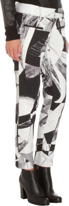 Helmut Lang Cubist Print Cropped Pant