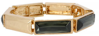 Kenneth Cole New York Geometric Stone Stretch Bracelet-GOLD-One Size