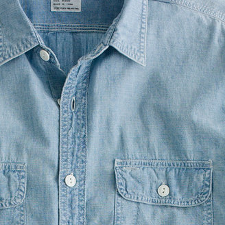 J.Crew Washed selvedge chambray utility shirt