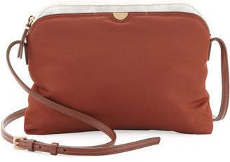 The Row Multi-Pouch Crossbody Bag, Red/Brown