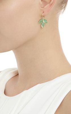 Irene Neuwirth Women's Gemstone Triple-Marquise Earrings-Colorless