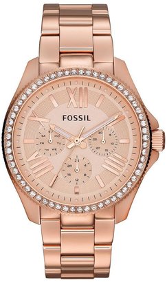 Fossil Cecile Multifunction Rose Gold Glitz Stainless Steel Ladies Watch