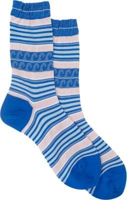 Antipast Stripe & Wave Mid-Calf Socks