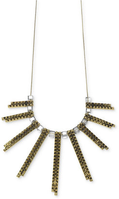 Steve Madden Necklace, Gold-Tone Pyramid Stick Frontal Necklace