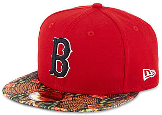 New Era 59fifty Red Sox snake visor cap