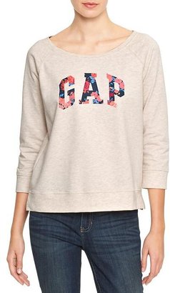 Gap Factory floral arch logo pullover