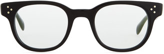 Oliver Peoples Afton Round Fashion Glasses, Black