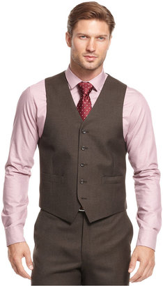 Shaquille O'Neal Collection Brown Sharkskin Vest