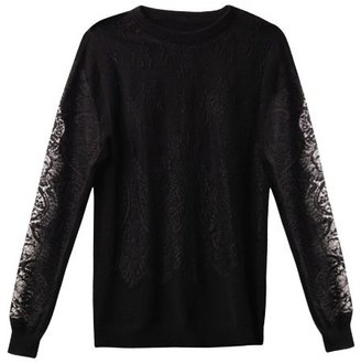 Freda Lace and cashmere sweater