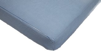 American Baby Company 2650PS-CH Chambray Stripe 100-Percent Cotton Percale Crib Sheet