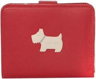 Radley Heritage dog red medium zip around purse
