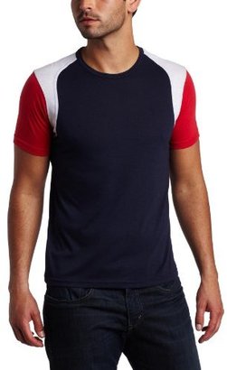 Vuthy Men's Short Sleeve Crew Neck T-shirt, Navy, Medium