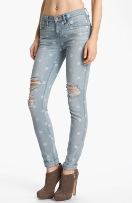 Marc by Marc Jacobs Distressed Print Skinny Jeans (Lily Dot)