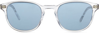 Oliver Peoples Plastic Square Sunglasses, Clear/Blue