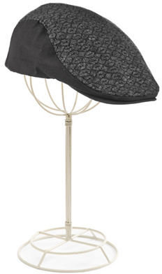 Dockers Knit Ivy Cap with Canvas-BLACK-Medium/Large