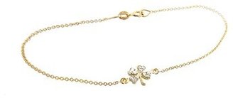 Jennifer Meyer Diamond Mini Clover Bracelet - Yellow Gold