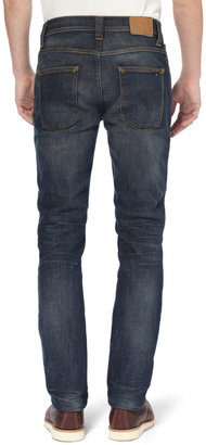 Nudie Jeans Grim Tim Slim-Fit Organic Washed-Denim Jeans