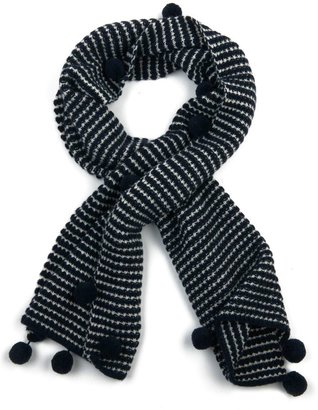 Yumi Stripey knit scarf.