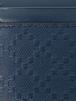 Gucci Diamond-textured leather cardholder