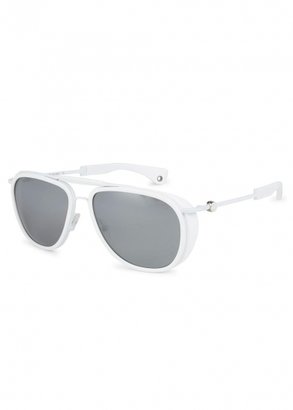 Moncler Mens Sunglasses Aviator Style Acetate Sunglasses