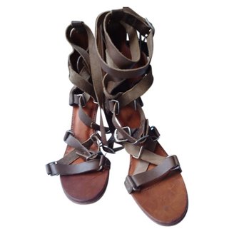 Etoile Isabel Marant Brown Leather Sandals