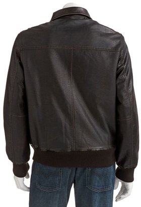 Dockers faux-leather bomber jacket - men