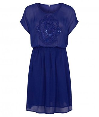 Oliver Bonas Embroidery Beaded Dress by Poem