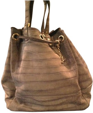 Saint Laurent Grey Leather Handbag