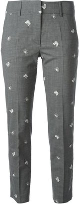 Piazza Sempione butterfly crochet detailed trousers