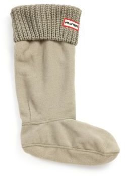 Hunter Ribbed-Knit Cuff Welly Socks