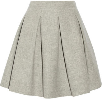 Miu Miu Pleated wool mini skirt