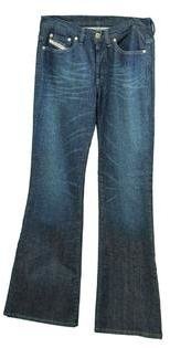 Diesel Daze Boot Cut Womens Jeans Dark Wash Size 28