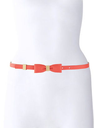 The Limited Textured Bow Tie Skinny Belt