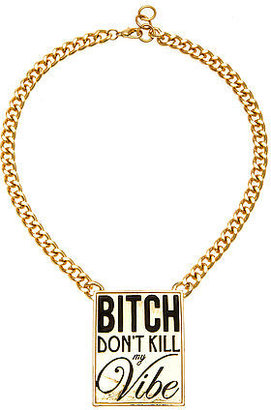 *MKL Accessories The Bitch Don't Kill My Vibe Necklace
