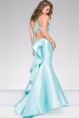 Jovani V-Neck Sleeveless Mermaid Prom Dress 40780