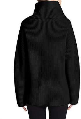 Theory Naven Oversized Ribbed Wool Turtleneck Sweater