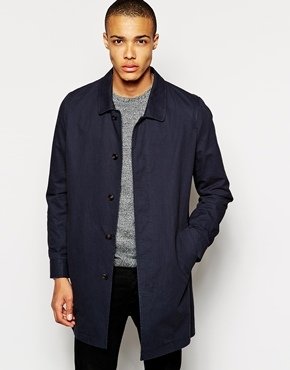 Selected Trench Coat - Blue