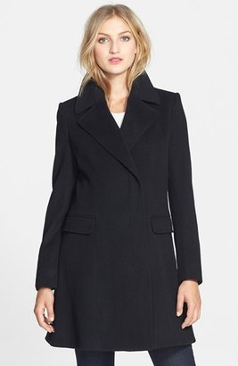 Helene Berman Asymmetrical Wool Blend Coat