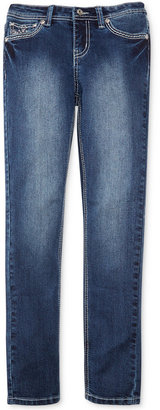 Revolution Girls' Embellished Pocket Skinny Jeans