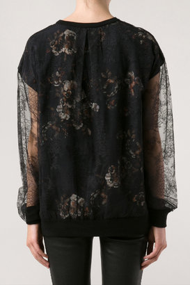 Jason Wu Floral and Lace Top