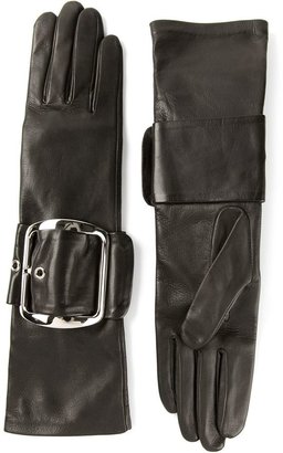 Givenchy chunky buckle gloves