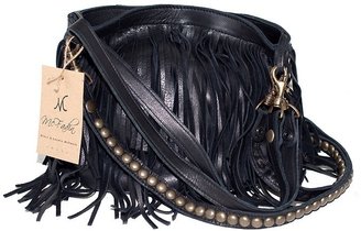 Mcfadin Handbags Large Fringe Bag in Black as Seen on Ashley Benson