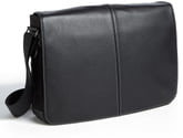 Boconi Tyler Slim Leather Laptop Messenger Bag