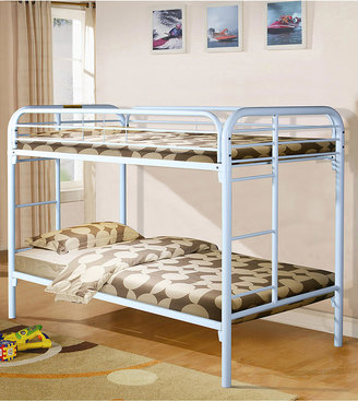 Gloss White Metal Bunk Bed