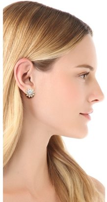 Noir Sunburst Crystal Earrings