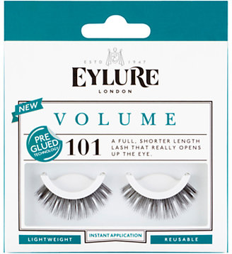 Eylure Volume Pre-Glued False Eyelash Strips, Black
