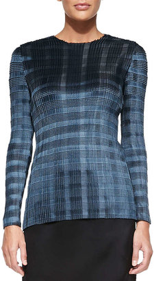 Alexander Wang Pleated Top with Raw Edges, Anthracite