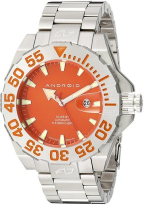 Android Men's AD442BRG Divemaster Silverjet 500 Automatic Orange Watch